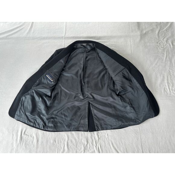 John Alexander 100% Camel Hair Blazer/Sport Jacket Size 44R, Dark Blue, USA Made - Picture 10 of 12